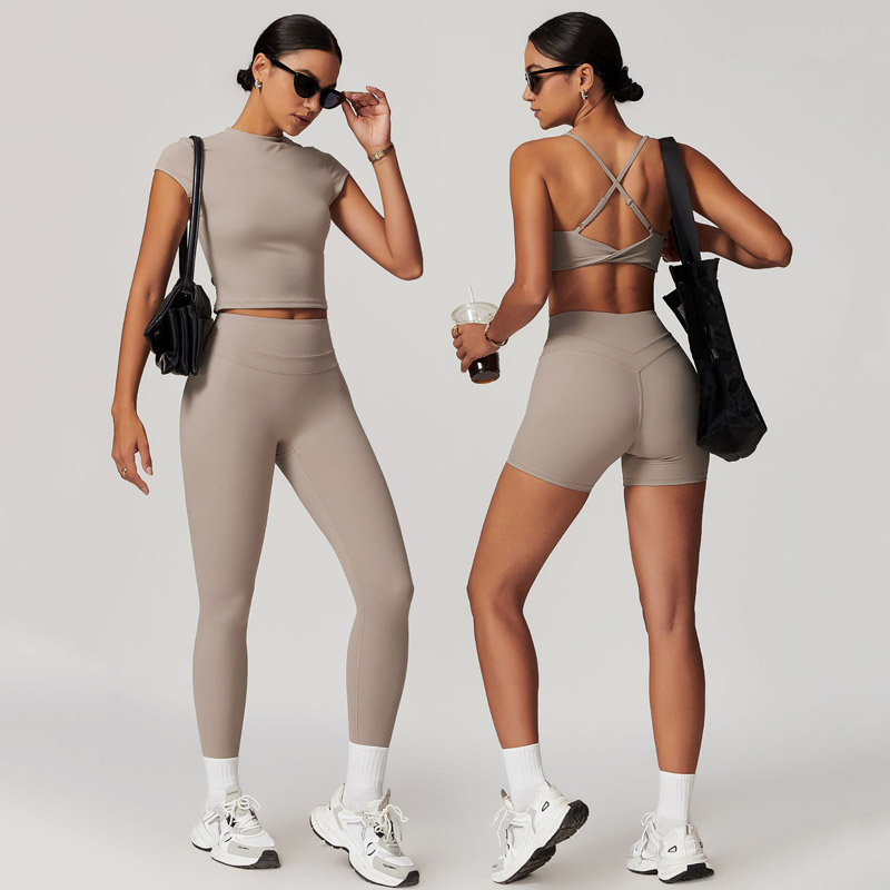 Women 5-Piece Yoga Set Custom Logo Activewear - Sportswear - CXB Apparel