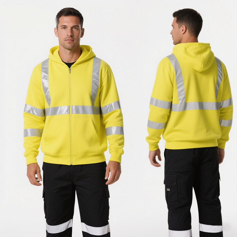 Reflective Hi Vis FR Work Hoodie Jacket - Workwear & Uniforms - CXB Apparel