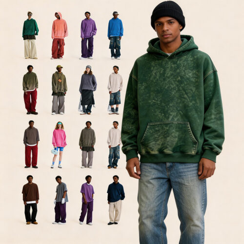 100% Cotton Tie-Dye Oversized Hoodie - Hoodies & Pullover Sweatshirts - CXB Apparel