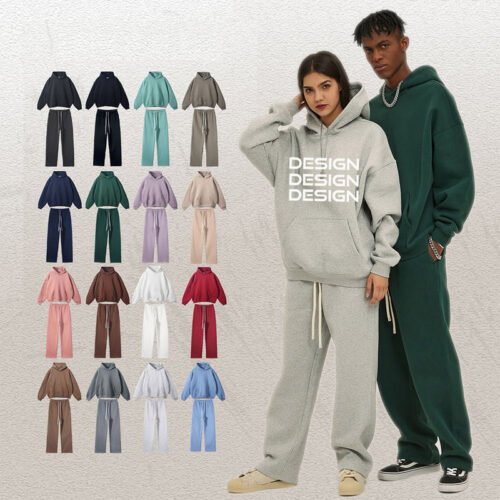 Custom Mens Tracksuit Oversized Hoodie Set - Hoodies & Pullover Sweatshirts - CXB Apparel
