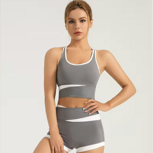 Women Ribbed High Waist Yoga Set - Sportswear - CXB Apparel